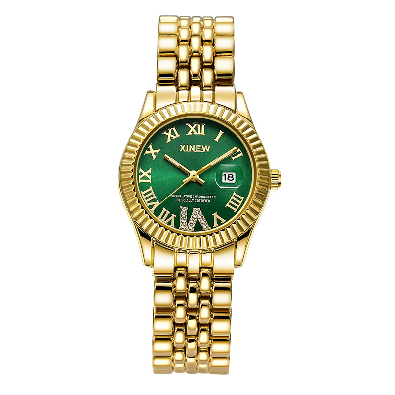 Minimalist Thin Watch - Jam tangan besar wanita, arloji emas