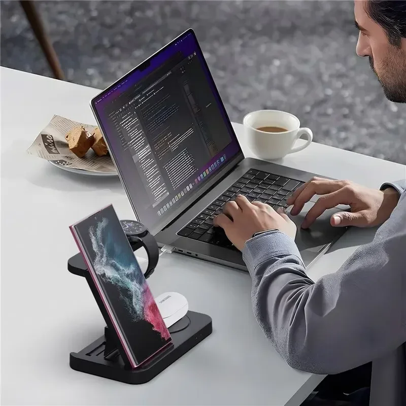 Watches Smartwatch Samsung - Dock Pengisi Daya Nirkabel 4 in