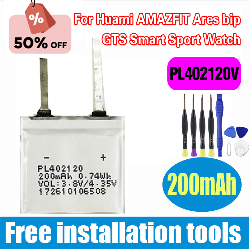 Smartwatch New Watches - Baterai PL402120V 200mAh Baru untuk Jam