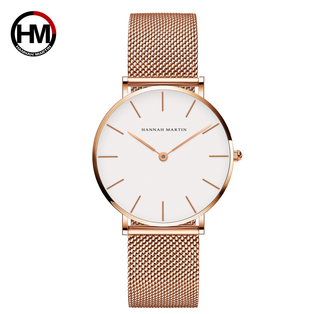 Minimalist Thin Watch - Hannah Martin jam tangan wanita, merek