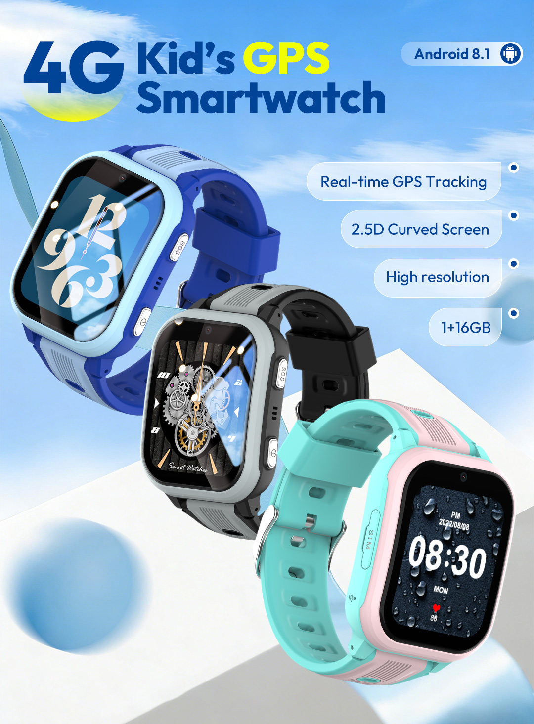 Smartwatch Watches Gift For Boys On Birthday - Jam Tangan Pintar KT41 - Jam