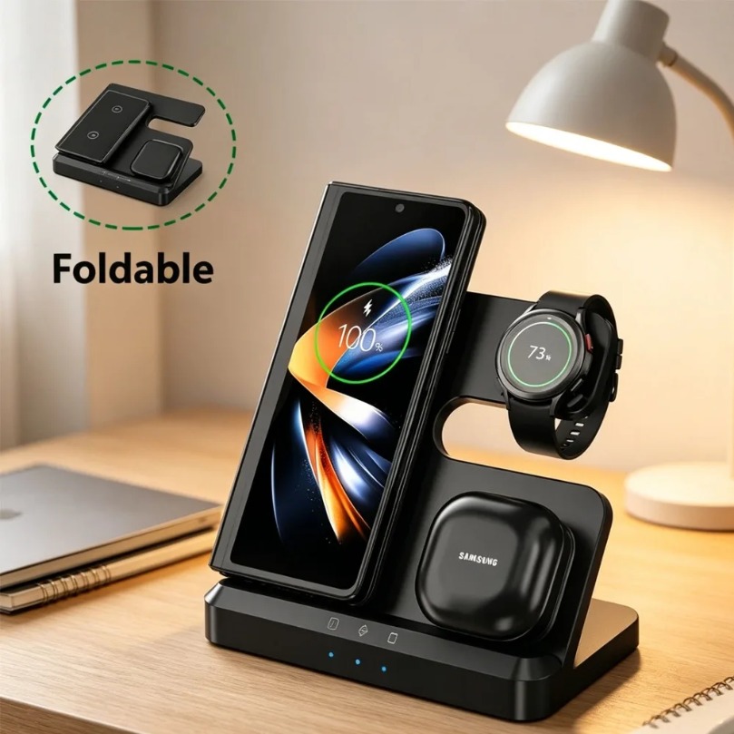 Pengisi Daya Nirkabel Cepat 3  - Watches Smartwatch Samsung ulasan dan harga