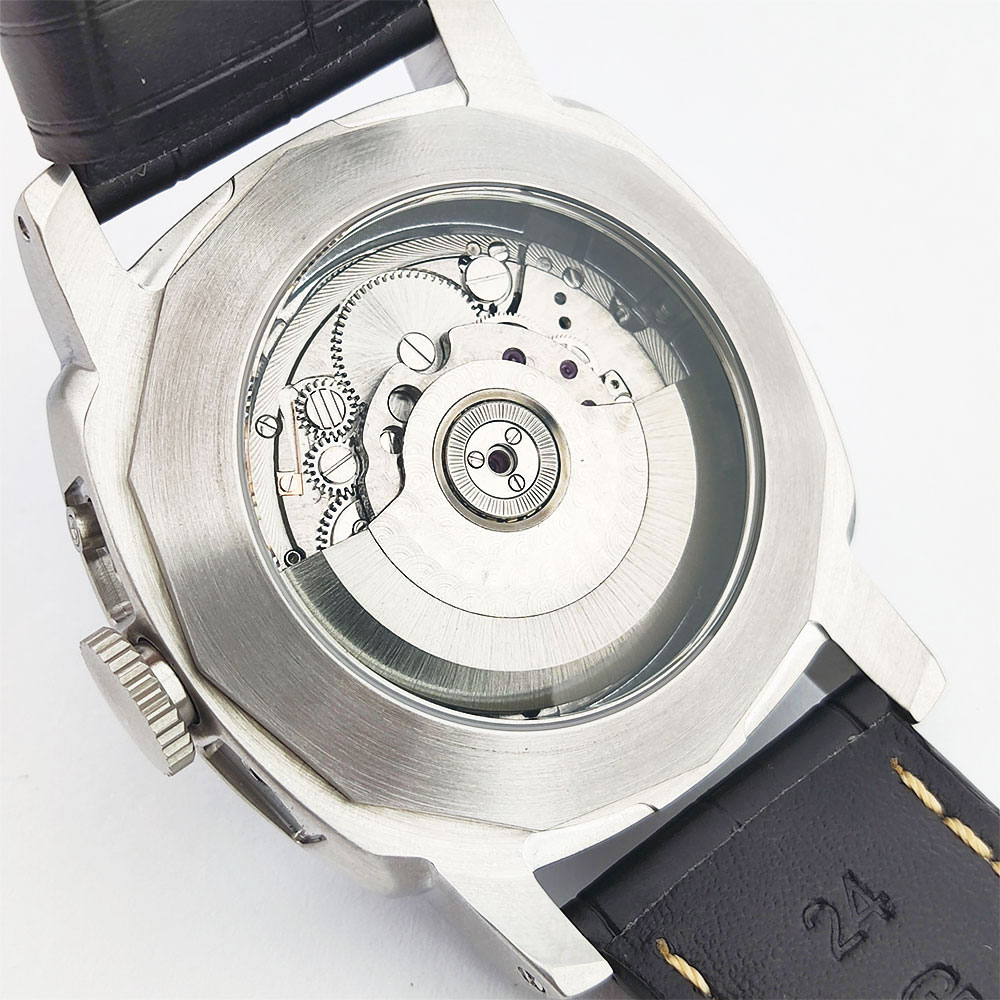 Jam Tangan Pria 44Mm Gerakan S - Leather Watch Strap ulasan dan harga