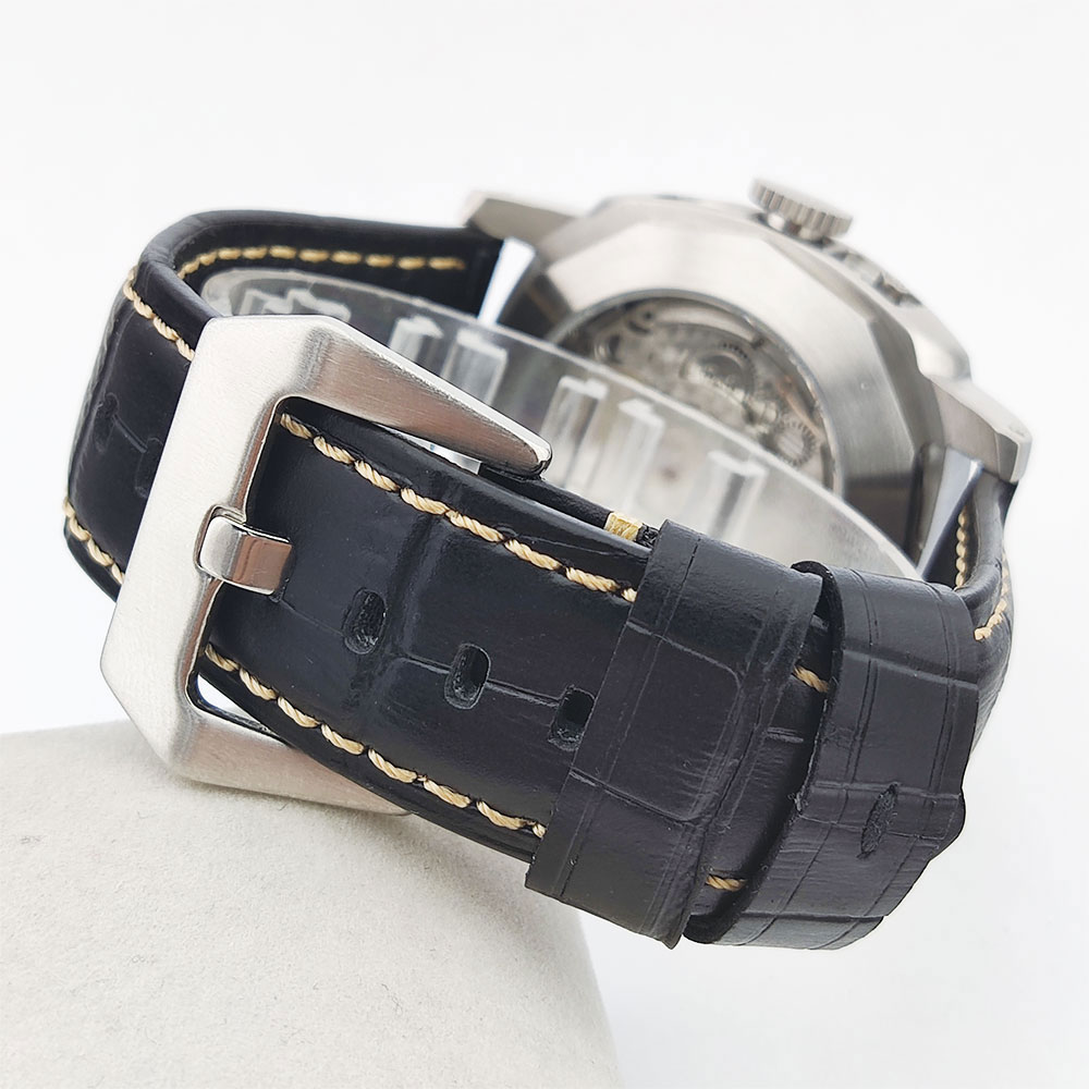Jam Tangan Pria 44Mm Gerakan S - Leather Watch Strap ulasan dan harga