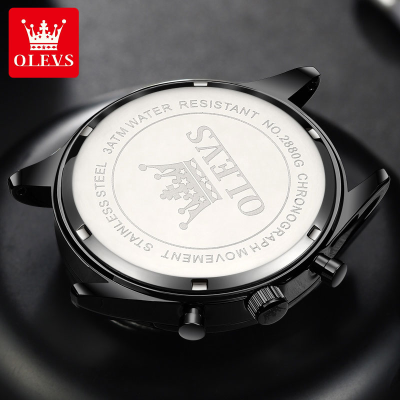 OLEVS 2880 Jam Tangan Pria Kas - Leather Watch Strap ulasan dan harga