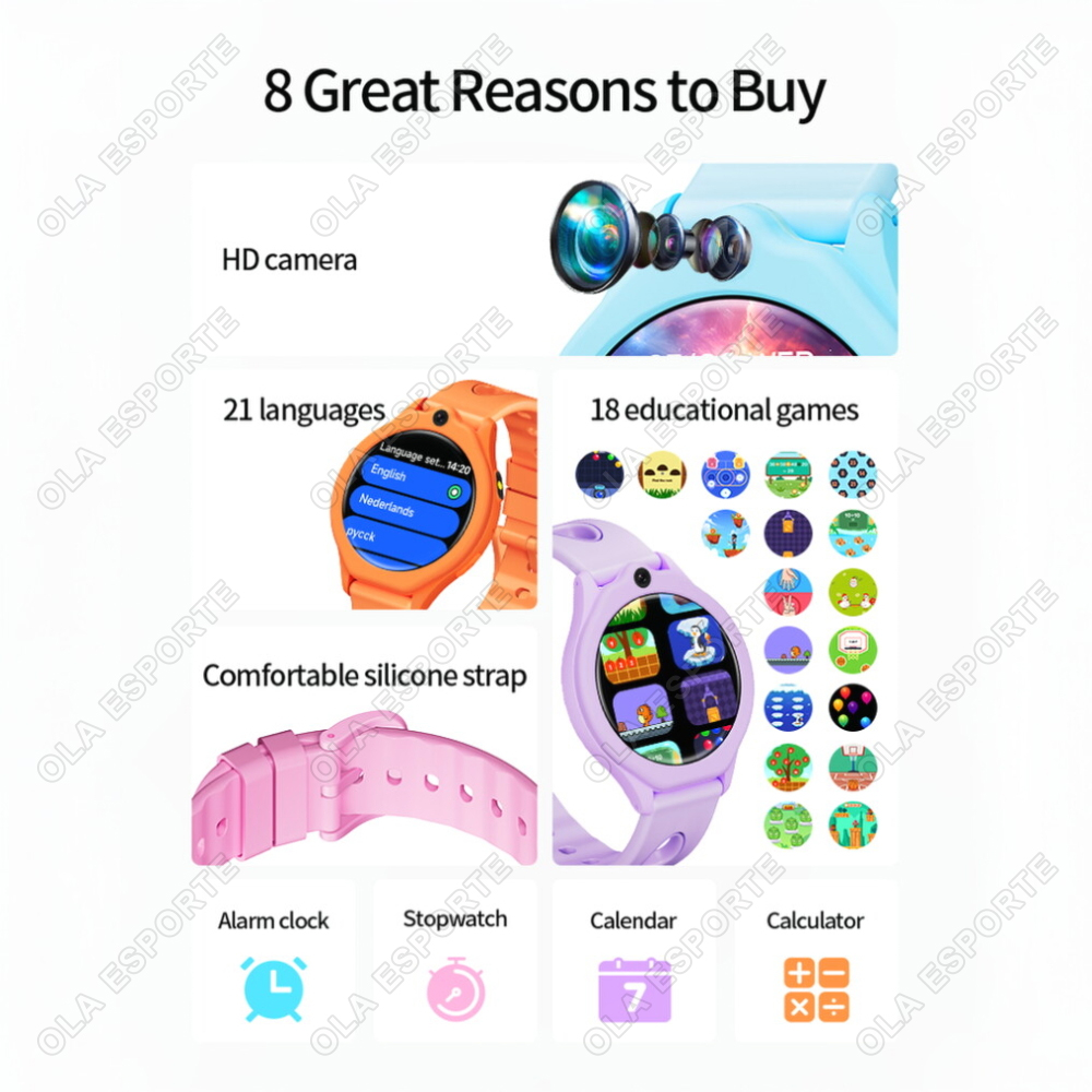 Jam Tangan Pintar Anak dengan  - Smartwatch Watches Gift For Boys On Birthday ulasan dan harga