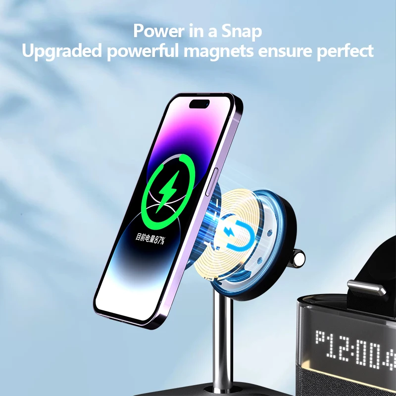 Stasiun Pengisian Daya Nirkabe - Smartwatch New Watches ulasan dan harga