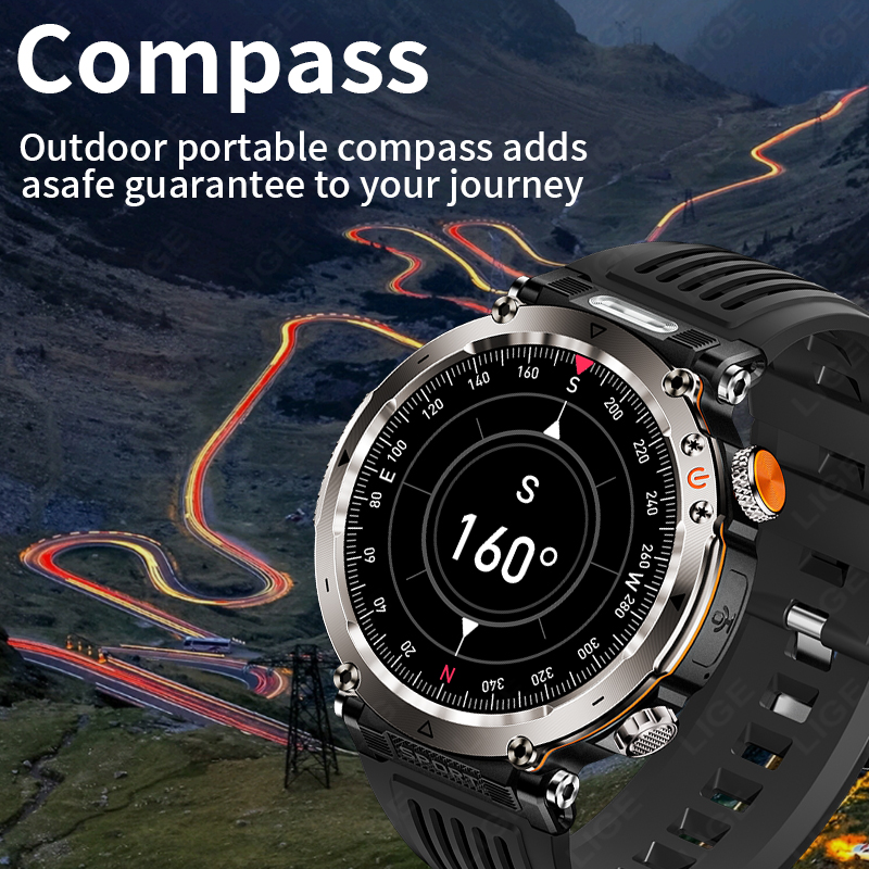 Jam Tangan Pintar Militer Luar - Smartwatch New Watches ulasan dan harga