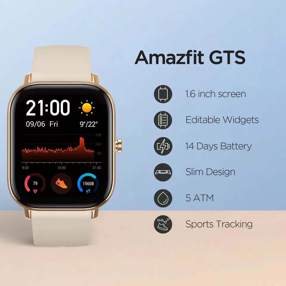 Jam Tangan Pintar Amazfit GTS  - Smartwatch Refurbished Watches ulasan dan harga