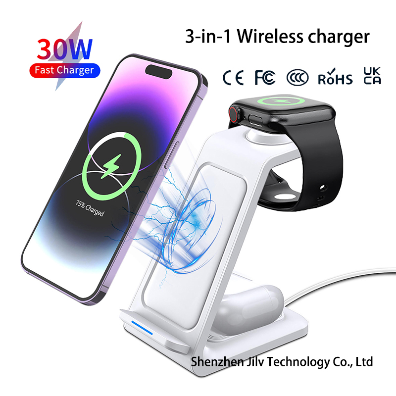 15W 3 in 1 Pengisi Daya Nirkab - Watches Smartwatch Samsung ulasan dan harga